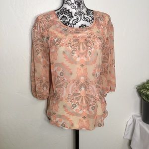 LC Lauren Conrad Tan And Salmon